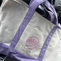 Trader Joe’s NEW LAVENDER Large Canvas Tote Bag