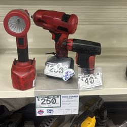 Snap-on 3pc set w/2batt & Charger