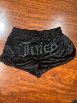 Black velvet Juicy Couture shorts