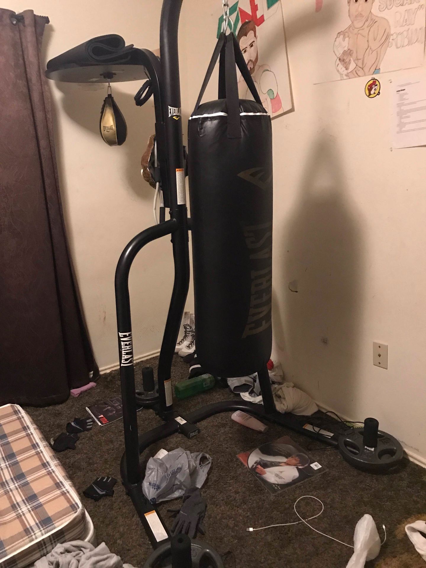 Everlast Boxing Bag Stand (Including 75lb Heavy Bag)