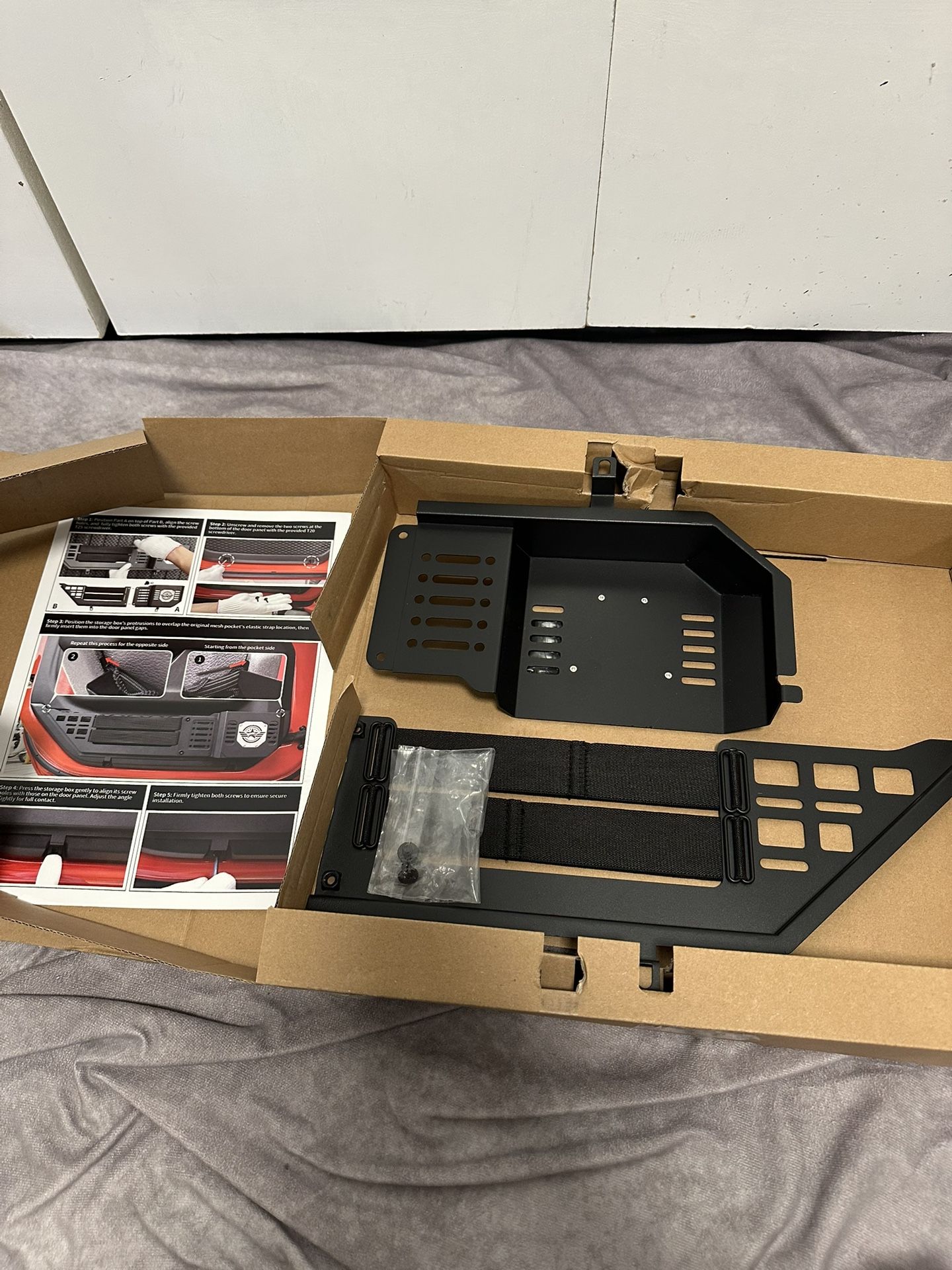 VEILS Front Door Storage Box for Jeep Wrangler JL JLU 4XE (2018-2025) & Gladiator JT (2020-2025)