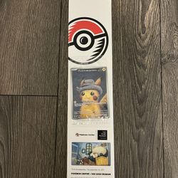 Pokemon Van Gogh Snorlax Playmat + Pikachu Promo Card