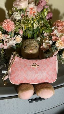 Pink Teri Coach Bag