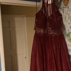Long Dress Burgundy