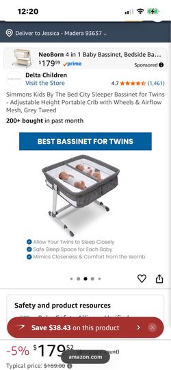 Simmons Twin Bassinet
