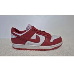 Nike Dunk Low Shoe Men Size 7 White University Red CU1727-100