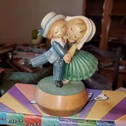 Anri Wood Carved  "Love Story" 