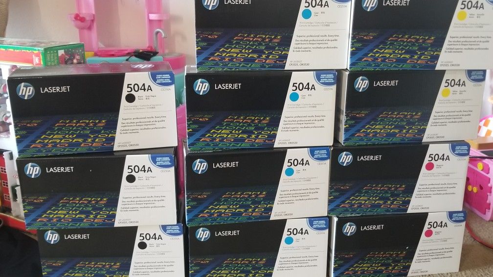 HP 504A Toner Cartridges