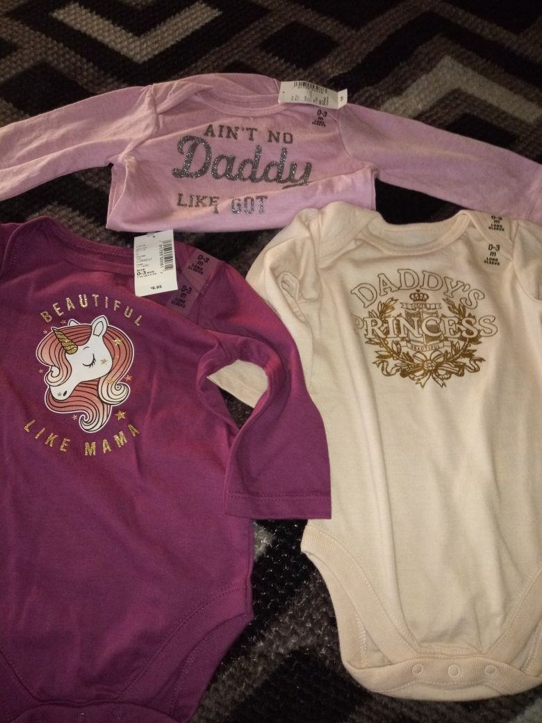 3 new onesies