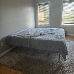 Free King size Purple mattress and frame