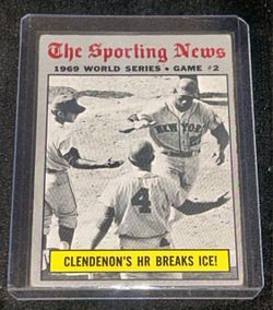 1970 Topps Clendenon’s HR Breaks Ice The Sporting News