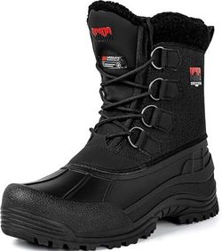 NEW SZ 12 Men Insulated Winter Snow Boots Waterproof Non-Slip Warm Durable Hiking Boot Outdoor