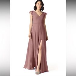 Azazie Desert Rose Dress Size S