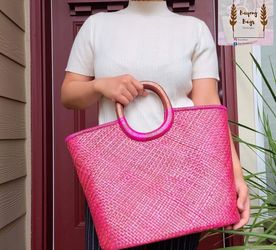 Pink handbag