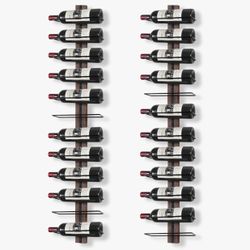 NEW! 24 Bottle Wine Rack Wall Mounted for Wine Bottles, Wood Wine Racks for Wall  for Kitchen, Dining 