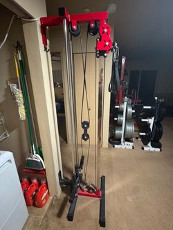 Wall mounted cable machine