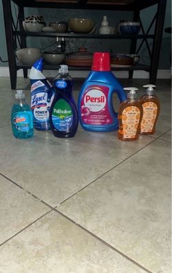 Persil Detergent 84oz, Lysol, Palmolive, Softsoap, Gain