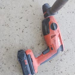 Hilti Rotor Hammer With Small Battery 