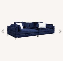 2 piece blue sectional