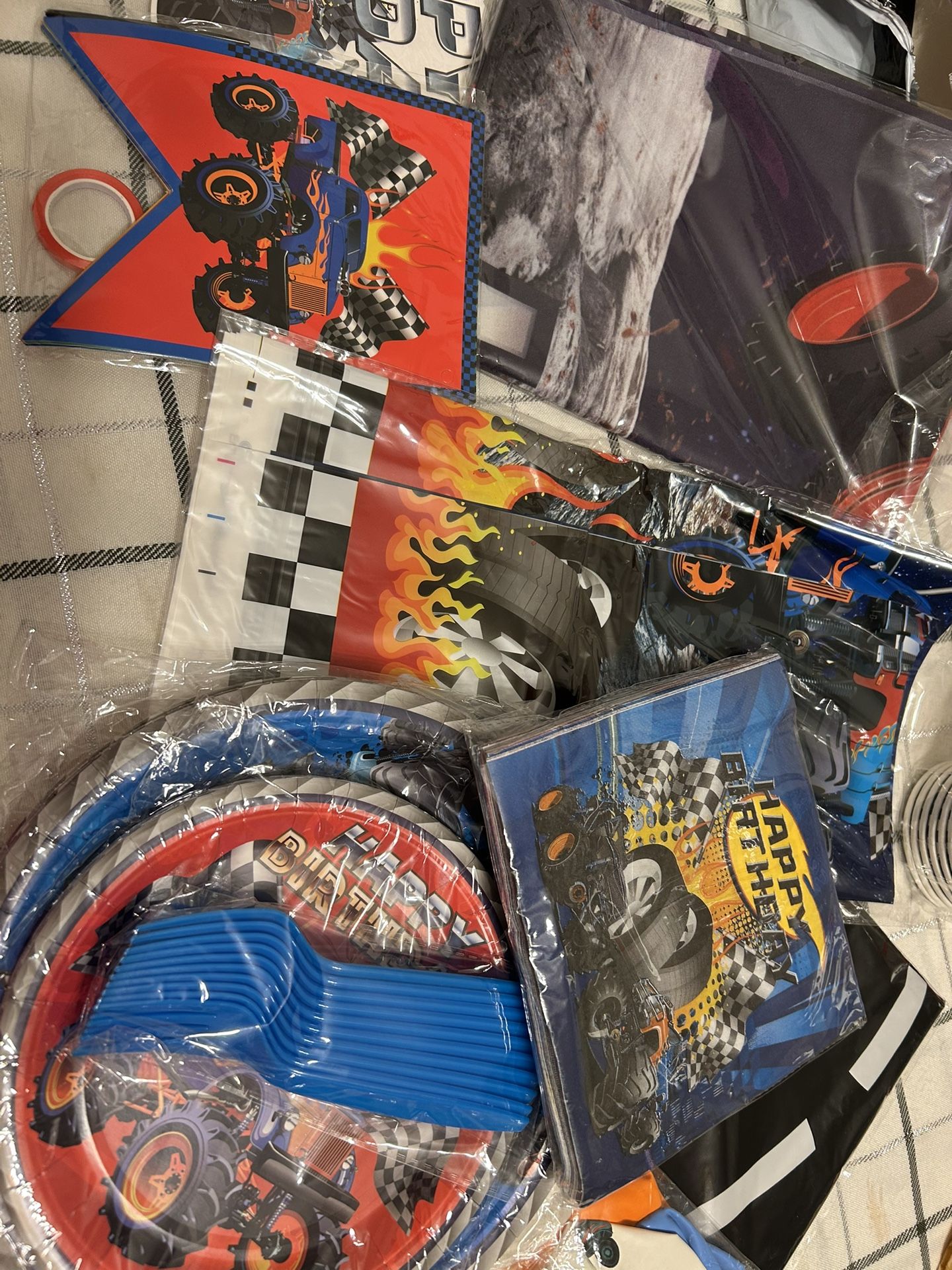 Monster Truck Birthday Party Supplies New Set