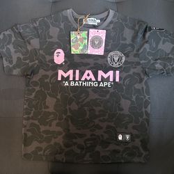 BAPE x Inter Miami CF Camo Tee 'Black'