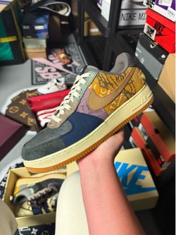 Nike Air Force 1 Low Travis Scott Cactus Jack SIZE 10.5 GENTLY USED