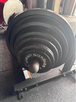 Standard iron weight lifting plates