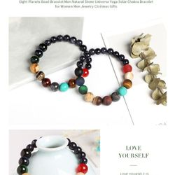 JD 8 Planet Natural Stone Universe Yoga Solar Chakra