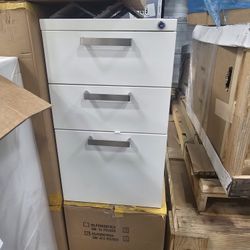 NEW 3 Drawer Filing Cabinet With Wheels