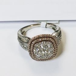 Ladies Halo Design Ring