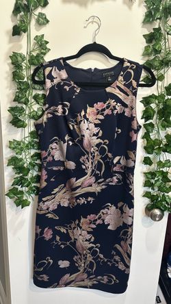 Beautiful Navy Floral Dress – Size 12