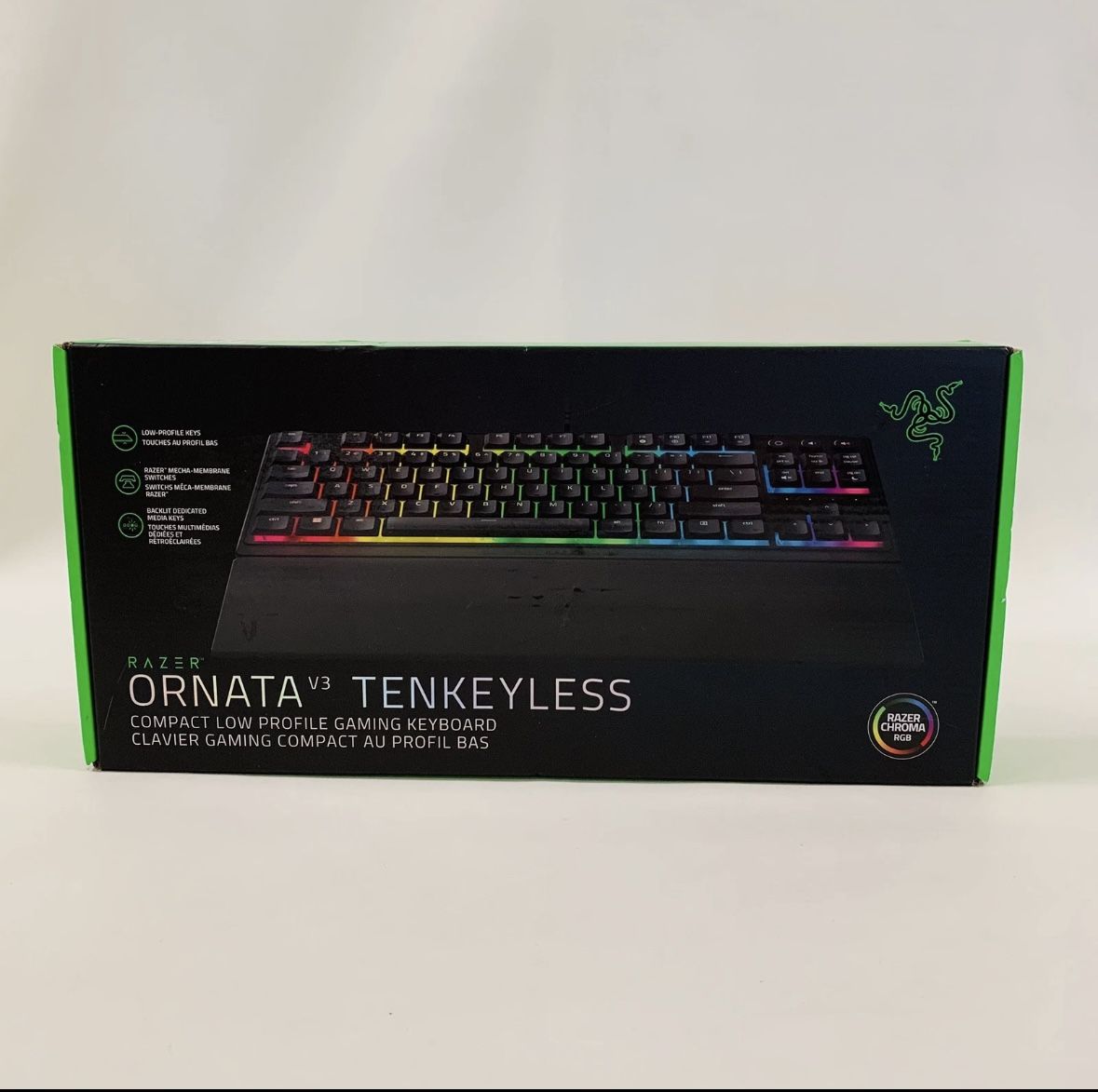 SEALED Razer Ornata V3 Tenkeyless Wired Mechanical Gaming Keyboard Black
