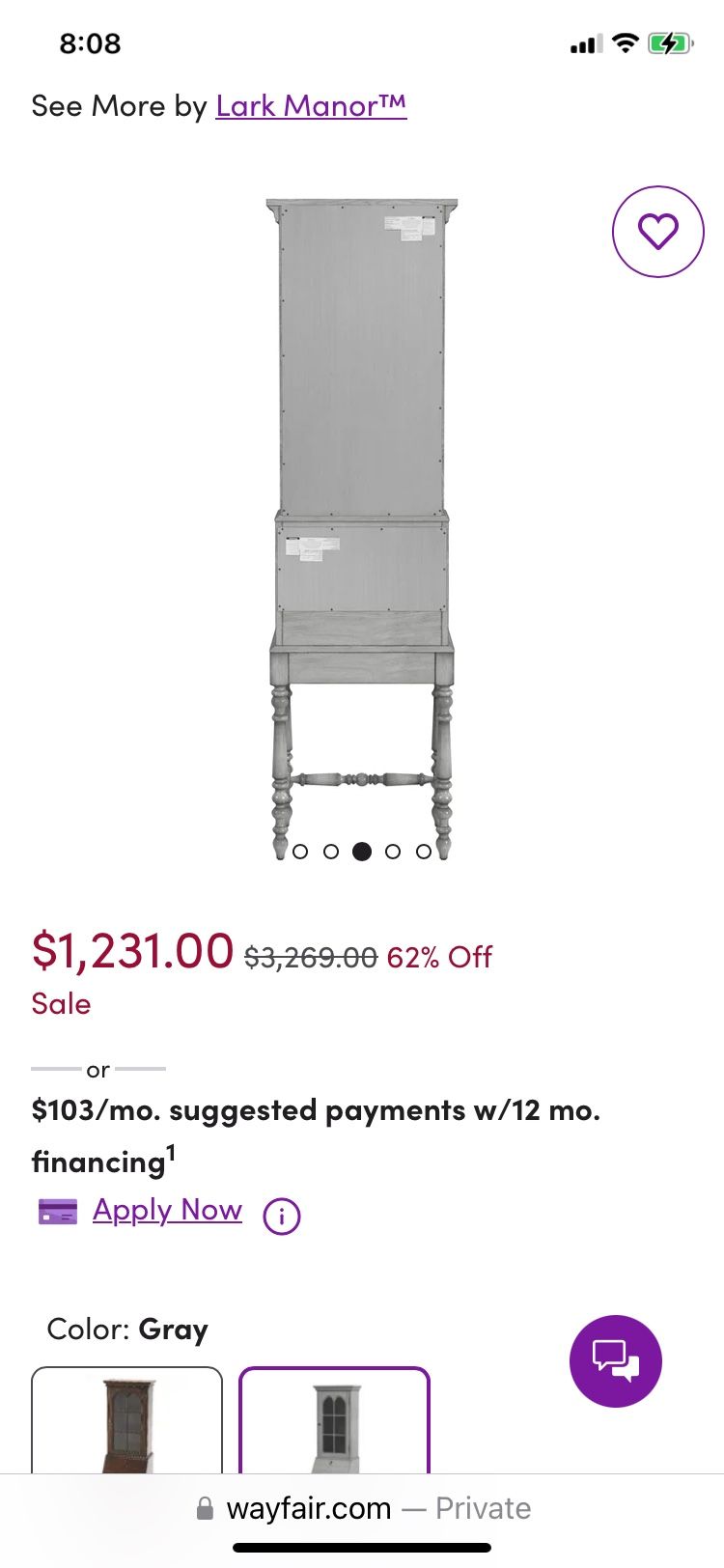 High End Secretary Desk.