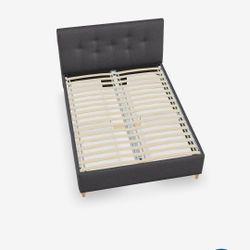 Ikea Idiana Upolstered Queen Bed Frame With Storage Drawers