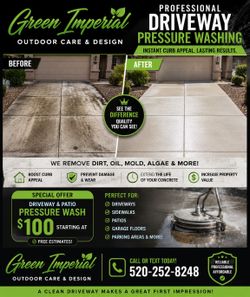 Driveway $100 pressure