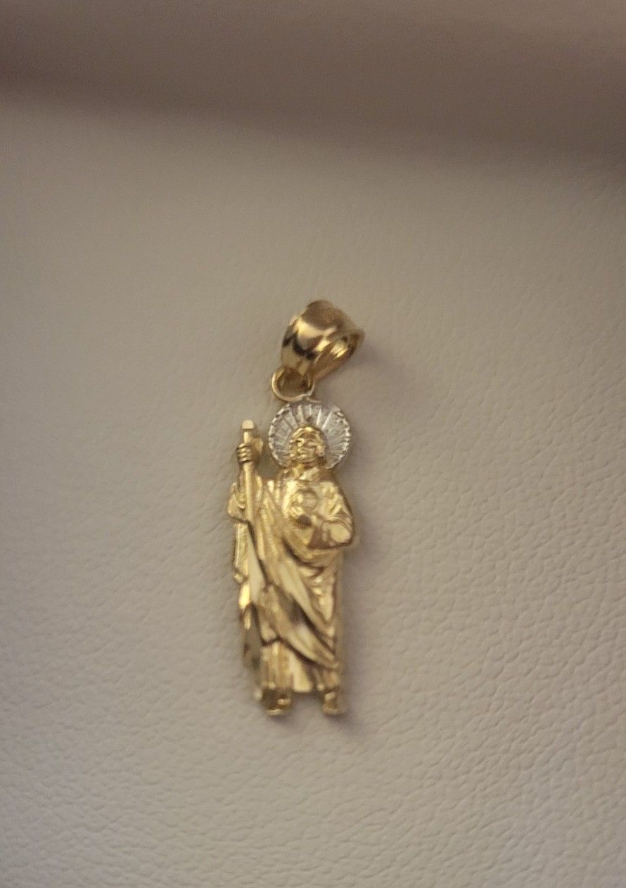 14 K GOLD SAN JUDAS PENDANT