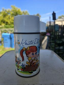 Vintage 1960s era KEWTIE PIE Metal Lunch Box Thermos - Aladdin