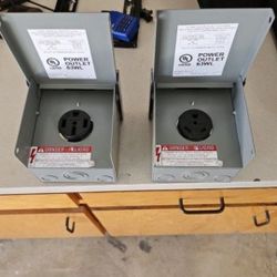 Electrical Boxes 30a Or 50a.  Rv Plug
