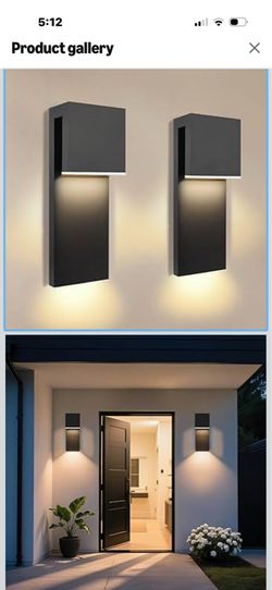 15" Exterior Lighting Fixtures, IP65 Waterproof Wall Mount Light, 435LM, 3005K, Corrosion-Resistant for Front Porch, Garage, Exterior Wall, Farmhouse,