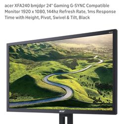 24in 144hz Gsync Monitor 