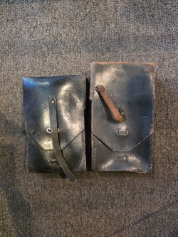 Leather mag pouches