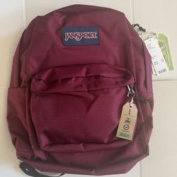 New JanSport SuperBreak Plus Laptop Backpack - Russet Red