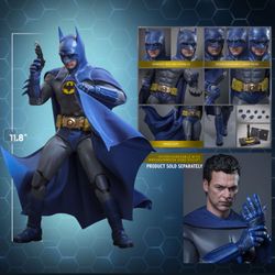 1/6 Hot Toys Batman BLUE & GREY SUIT MMS834 Sideshow Exclusive
