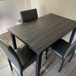 Dining Table With 3 Chairs