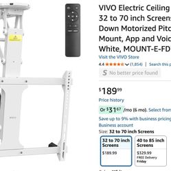 Electric Ceiling TV Mount For 32 to 70 Inches Screens