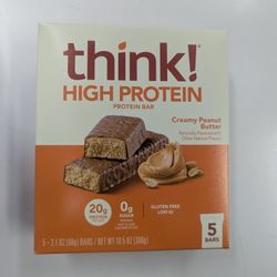 think! Creamy Peanut Butter Protein Bars