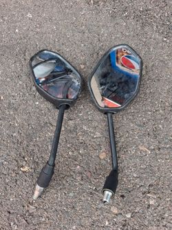 2022 Honda Navi NVA110 OEM Used Mirror Pair L+R Black Stalk