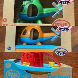 Choice of Item - One (1) Brand New Green Toy - Made In the USA - No BPA