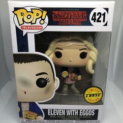 Funko Pop! Vinyl: Stranger Things - Eleven with Eggos (Chase) #421