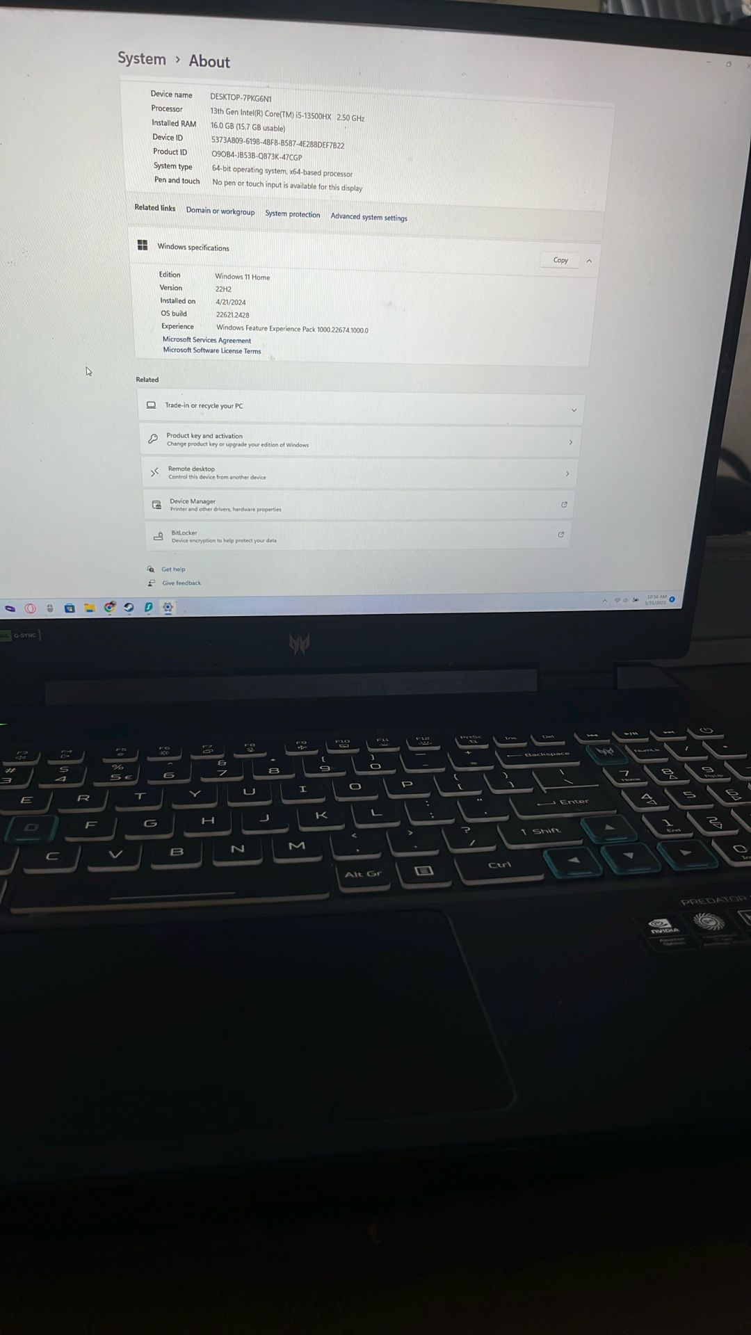 Gaming Laptop Neo Predator